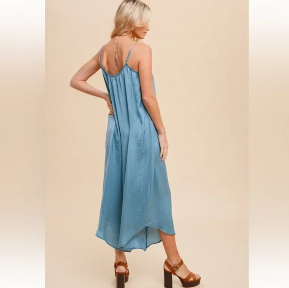 NWT! Hem & Thread Teal Jumpsuit - Picture 3 of 8